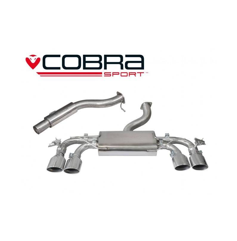 VW Golf MK7 R (5G) 2013- Valved / Cat Back Exhaust (Valved / Resonated)