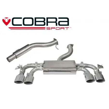 VW Golf MK7 R (5G) 2013- Valved / Cat Back Exhaust (Valved / Resonated)