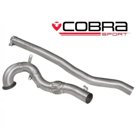 VW Golf MK7 R (5G) 2013- Non-Valved / Front Pipe / De-Cat