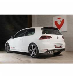 VW Golf MK7 R (5G) 2013- Non-Valved / Cat Back Exhaust (Resonated / Non-Valved)