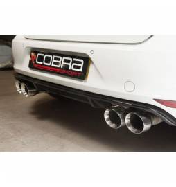 VW Golf MK7 R (5G) 2013- Non-Valved / Cat Back Exhaust (Resonated / Non-Valved)