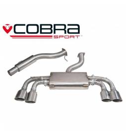 VW Golf MK7 R (5G) 2013- Non-Valved / Cat Back Exhaust (Resonated / Non-Valved)