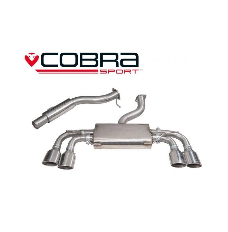 VW Golf MK7 R (5G) 2013- Non-Valved / Cat Back Exhaust (Resonated / Non-Valved)