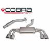 VW Golf MK7 R (5G) 2013- Non-Valved / Cat Back Exhaust (Resonated / Non-Valved)