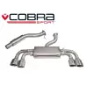 VW Golf MK7 R (5G) 2013- Non-Valved / Cat Back Exhaust (Resonated / Non-Valved)