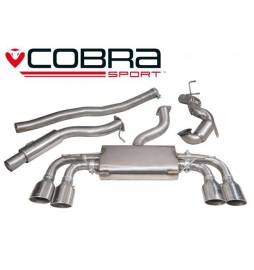 VW Golf MK7 R (5G) 2013- Non-Valved /Turbo Back Exhaust (Non-Valved / Sports Cat / Resonator)