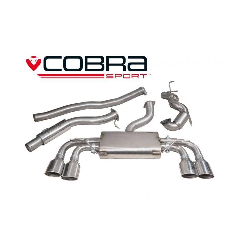 VW Golf MK7 R (5G) 2013- Non-Valved /Turbo Back Exhaust (Non-Valved / Sports Cat / Resonator)