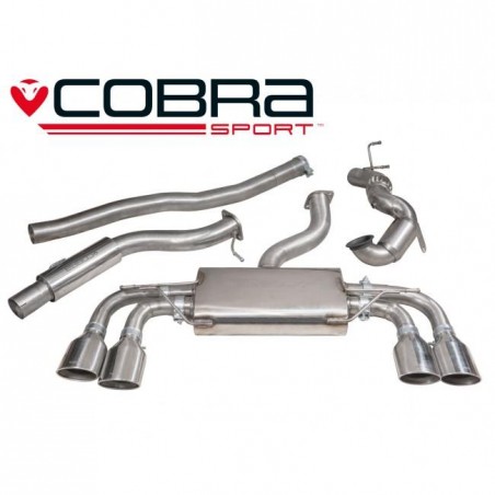 VW Golf MK7 R (5G) 2013- Non-Valved /Turbo Back Exhaust (Non-Valved / Sports Cat / Resonator)