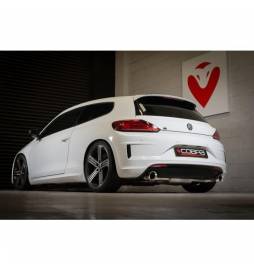 VW Scirocco R 2009-16 / Cat Back Exhaust (Resonated)