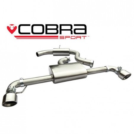 VW Scirocco R 2009-16 / Cat Back Exhaust (Resonated)
