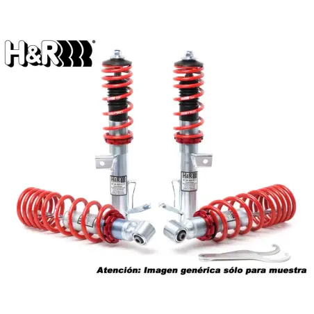 BMW 3er E90-91-92-93 03/05-  390L/3L/3K/3C 392C 2WD H&R Suspensión roscada ajustable Monotube coilovers VA 30-60 / HA 15-40 mm