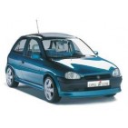 Opel Corsa B. Suspensiones sport, frenos, barras de refuerzo, refuerzos de chásis y otros accesorios para mejorar las prestaciones