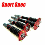 Suspensiones Sport Spec. Lancia Delta EVO. Suspensiones ajustables de cuerpo roscado con especificaciones sport, ajuste de altura y dureza del amortiguador con válvulas de click para uso fast road y tandas ocasionales