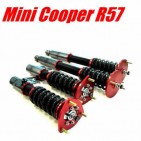 Suspensiones específicas para Mini Cooper R57 Cabrío. Suspensiones con especificaciones street, sport, track, drift, circuit