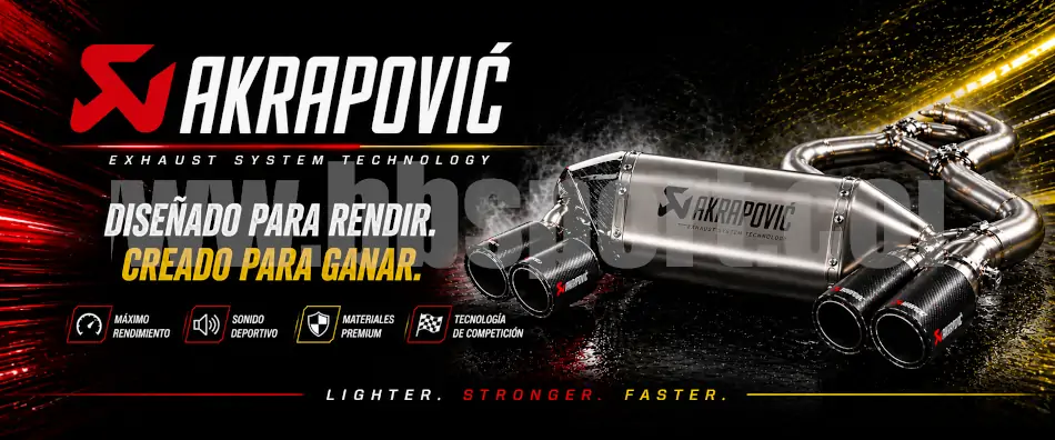escape Akrapovic alto rendimiento sistema de escape deportivo