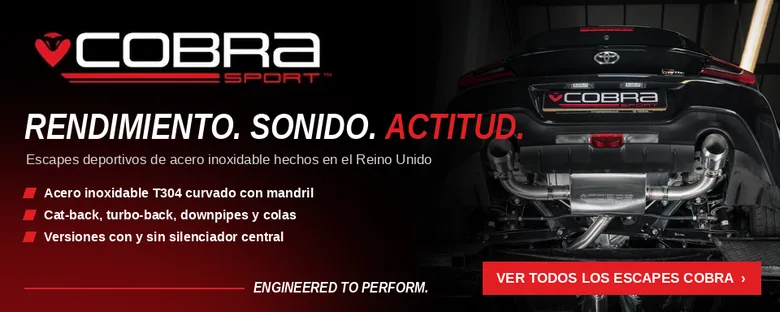 Escapes Cobra Sport de acero inoxidable hechos en el Reino Unido