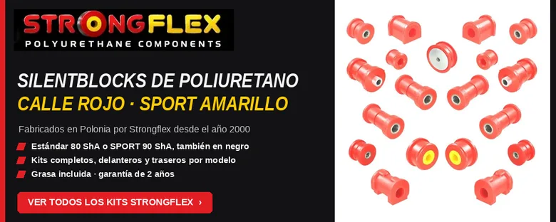 Kit de silentblocks de suspensión trasera Strongflex para Audi A3 8V, S3 8V, RS3 8V, S1 8X, A3 8Y y otros