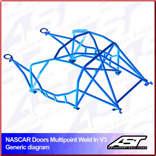 AST ROLL CAGE NASCAR DOORS MULTIPOINT