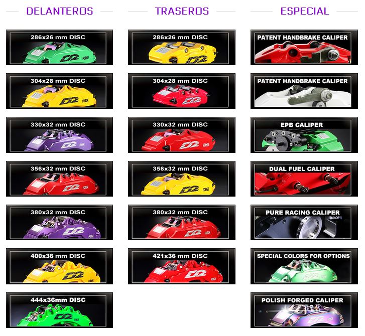 D2 Racing calipers