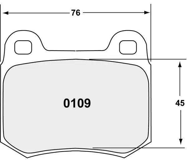 Pastillas de freno PFC 11 de competición eje trasero para Mitsubishi Lancer Evo 7 (pinzas Brembo)
