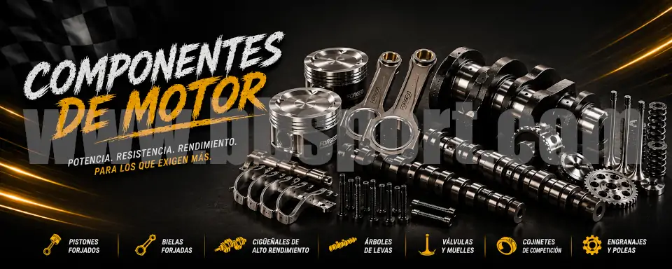 Componentes de motor para altas prestaciones y competición