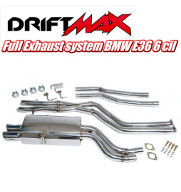 Línea de escape completa Driftmax para BMW Serie E36 motores 6 cil M50, M52, S50