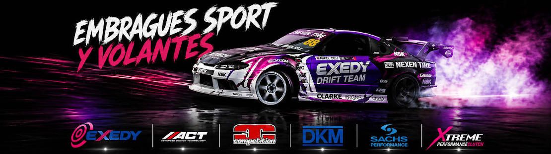 Embragues deportivos Exedy, ACT, Competition Clutch, DKM, Sachs, Xtreme clutch